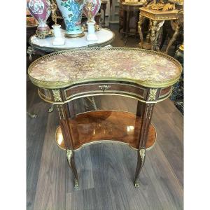 Louis XV-louis XVI Style Transitional Coffee Table, 19th Century