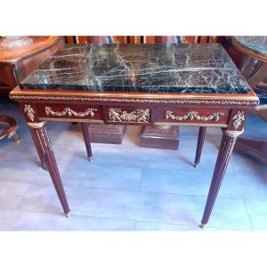 Mahognay And Ormolu Table Attribued To François Linke 