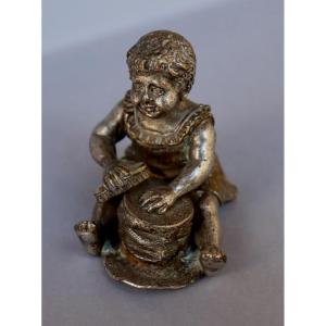 19th Century French School : "daddy's Hat"