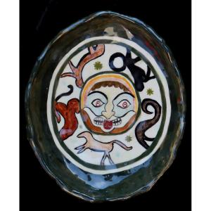 "ceramics With Faces And Animals 1972"
