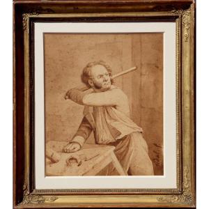 Vidal (french School Early 19th C.) : “the Battle”