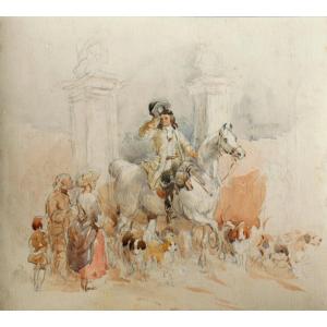 French School Niii : “departure For Hunting ”