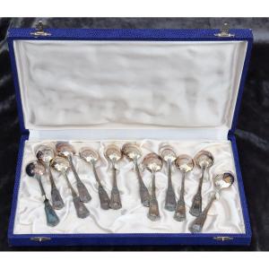 Sfam : "household 12 Small Spoons Empire Style"