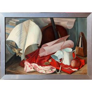 Marcel Bouissou : “still Life With Cello”