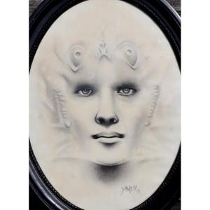 D. Marcellus : “symbolistic Face With Open Eyes”