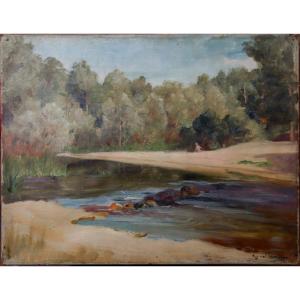 Raymond Desvarreux-larpenteur : "swimming In The River"