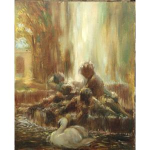 Gaston La Touche : "study For The Swan Fountain"