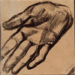 VII Rene-marie Castaing : "study Of The Right Hand"