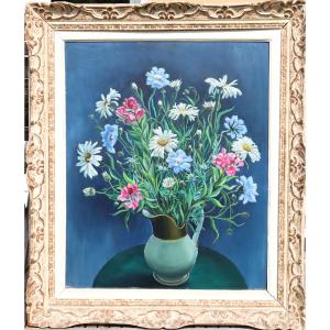 Maguillery : "large Bouquet Of Wild Flowers"