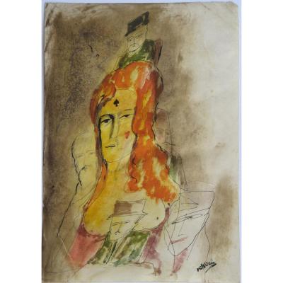 Zvi Milshtein : Beautiful Lady And Lovers