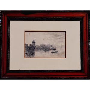 Achille Fouquier : "the Watchtower In Bayonne"