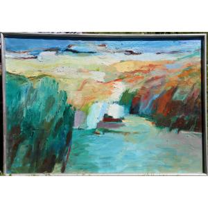 Tex Berg : "large Abstract Landscape"