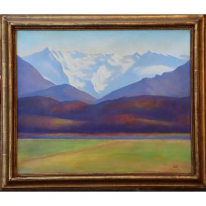 Albert-felix Schmitt : “landscape Of The Pyrenees”