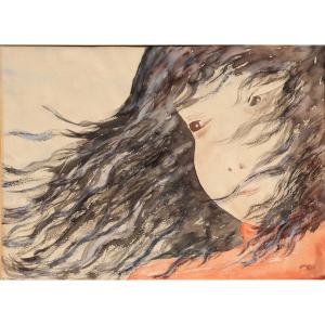 S. Ferrer : "portrait Of A Little Girl 1961"