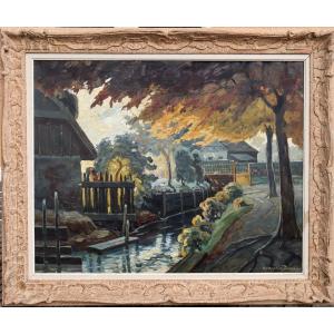 Maurice Vagh Weinmann : Big Painting "the River"