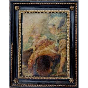 French School Circa 1800 : "the Little Cherry Lover"