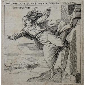 Enea Vico: Suite d'Emblemes III : "infortunium"