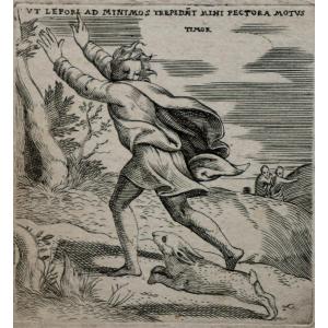 Enea Vico : Suite d'Emblemes IV "timor"