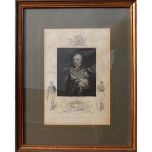 English School Circa 1840 : "viscount Exmouth G. C. B."