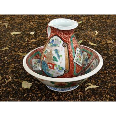 Very Large Brock And Asian Porcelain Cup