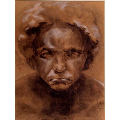 Great Drawing Expressionist Portrait 1924