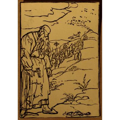 Engraving Emile Bernard 5 : Mounted To Calvary