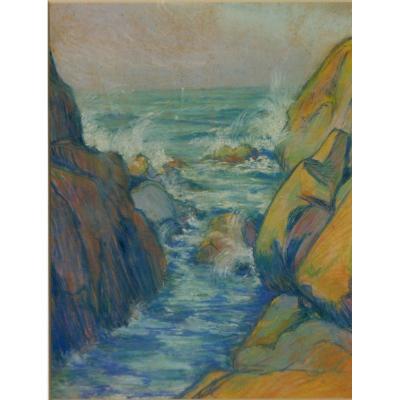 Henry Prite : Pastel "breton Crique"