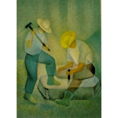 Toffoli : "the Stone Cuters" (on Japan Paper)