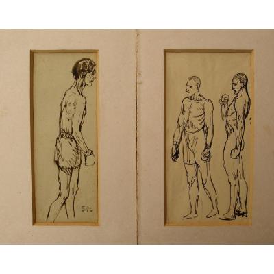 Steinlen : "the Boxers"