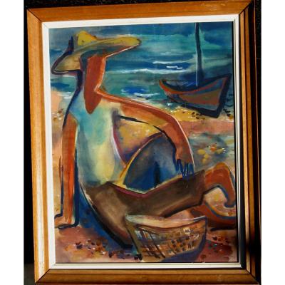 Janitzk I: Large Watercolor