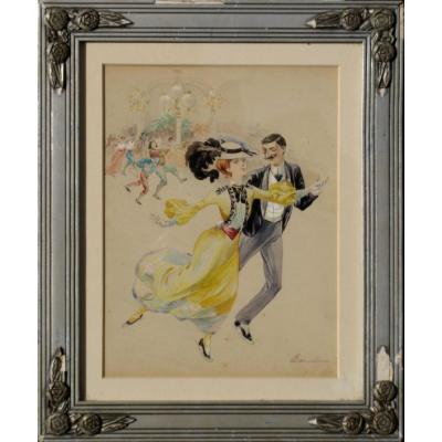 Fritz : "skating In Barcelona" 1904