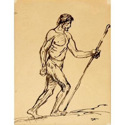 Theophile Alexandre Steinlen : "the Walking Man"