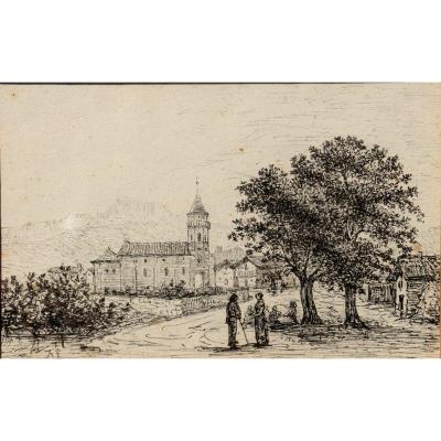 Achille Fouquier : "basque Village"