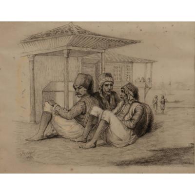 Achille Fouquier 23 : "turks On The Border Of Bosphorus"