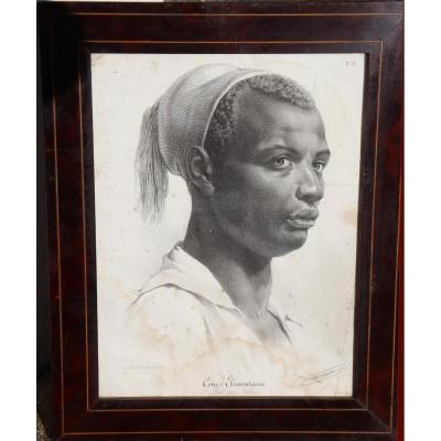 Julien: Lithography "young Man With A Bonnet"