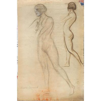 French School Circa 1910 : "nudes Studies"