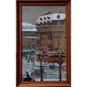 P. Bonis-charancle : "paris Under The Snow In 1908"