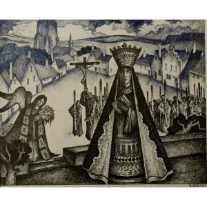 Raymond Dierickx : "annunciation At The Procession"