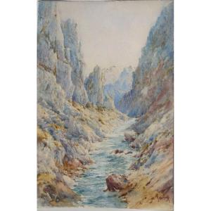 Louis Rambaud : "valley In The Alps"
