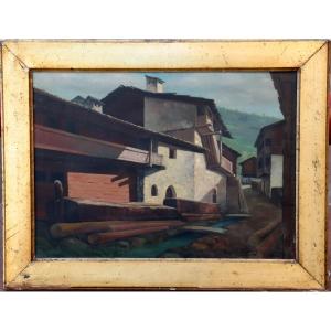 Eugene Eckendorf : "mountain Village"