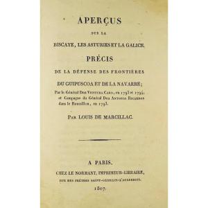 Marcillac (louis De) - Glimpses Of Biscay, Asturias And Galicia... Le Normant, 1807.