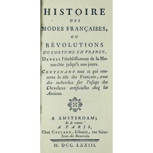 [molé] - History Of French Fashions Or Costume Revolutions In France. Suit, 1773.