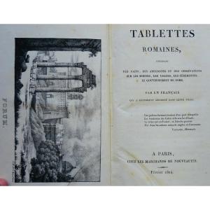 [santo-domingo] - Roman Tablets, Containing Facts, Anecdotes. Paris, 1824.