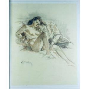 Verlaine - At The Same Time. Haasen, Circa 1930, Illustrated By Lobel-riche, Art-deco Binding.