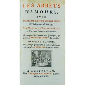 d'Auvergne Said De Paris (martial, Prosecutor In Parliament) - Les Arrests d'Amours. 1731.