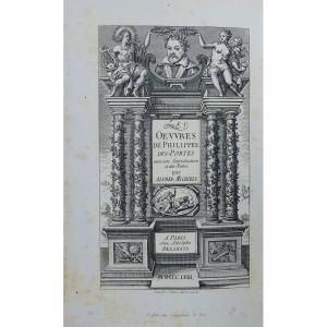 Desportes - Works By Philippe Desportes. Delahays, 1858 And In Publisher's Cardboard.