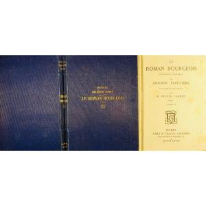 Furetière (antoine) - The Bourgeois Novel. Chez E. Picard, 1868, In Navy Blue Cardboard.