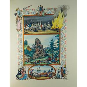 Voltaire (m. De) - The Tales Of Voltaire. The Song Of The Spheres, 1982, Illustrated By Da Ros.