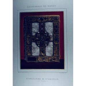 Auguin (ed.) - Monograph Of The Cathedral Of Nancy. 1882, Period Binding, 20 Plates.