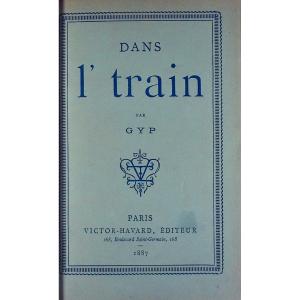 Gyp - On The Train. Victor-havard, 1887, Full Purple Morocco Binding Signed Bézard.